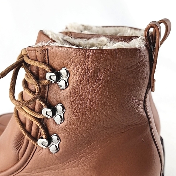 Gentle Souls Women's Bristol Wallaby Tan Leather Lace Up Ankle Boots Size 7.5M - Picture 8 of 15